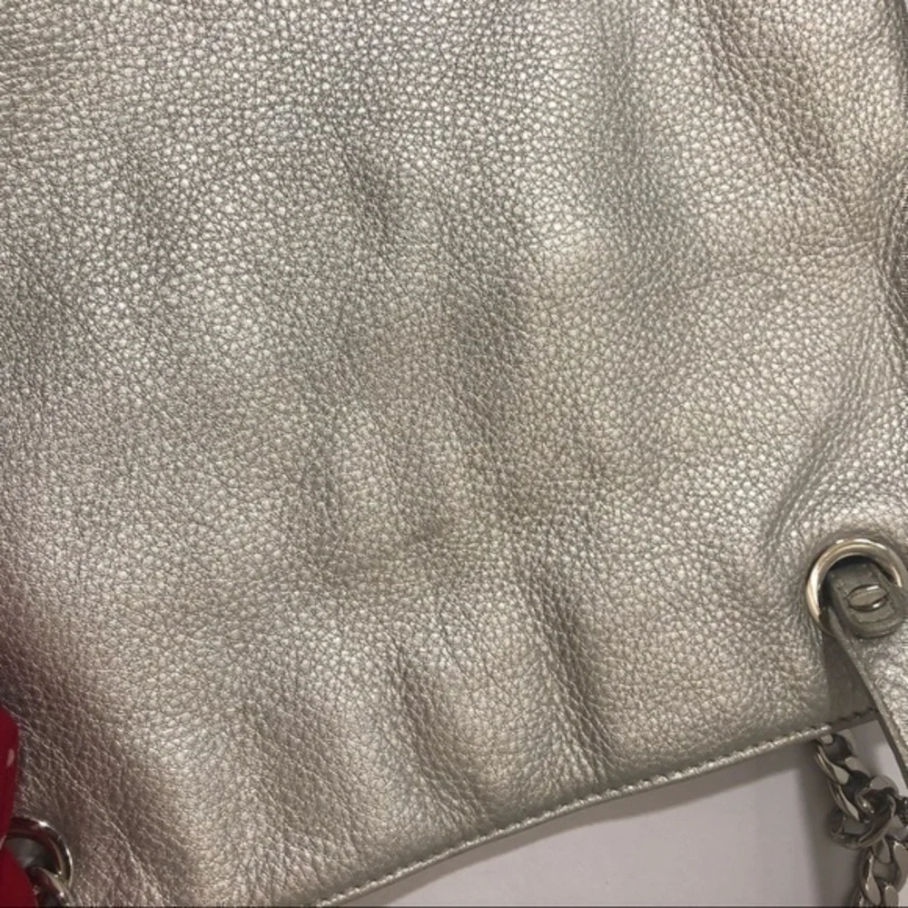 Michael kors silver metallic bag